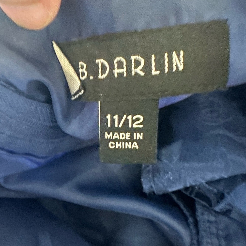 B Darlin‎ Navy Ruffle Tiered Mini Dress - Picture 4 of 4